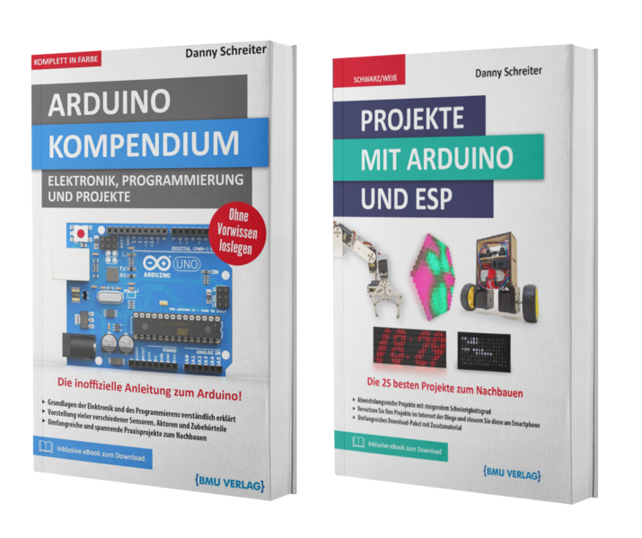 Arduino Kompendium + Arduino Projekte Buch (Hardcover)