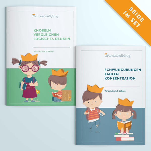 Vorschule - Vorteils-Set: Arbeitshefte "Schwungübungen" & "Knobeln" für die Vorschule