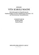 Jahresgaben des Berliner Bibliophilen Abends / Vita Karoli Magni
