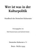 Wer ist was in der Kulturpolitik
