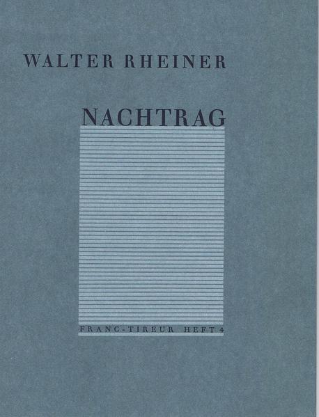 Nachtrag