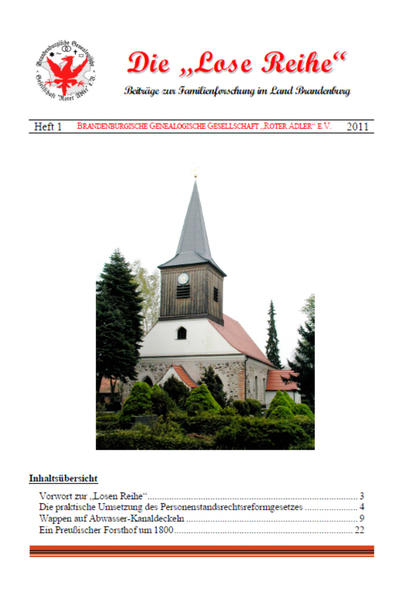 Die Lose Reihe, Heft 1