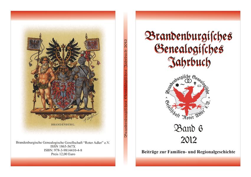 Brandenburgisches Genealogisches Jahrbuch (BGJ) / Brandenburgisches Genealogisches Jahrbuch 2012