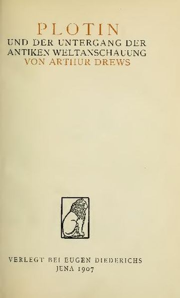 Plotin und der Untergang der antiken Weltanschauung