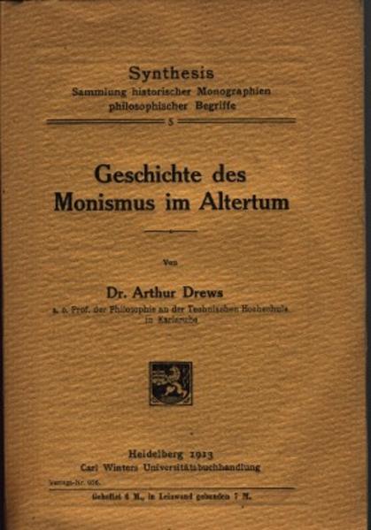 Geschichte des Monismus im Altertum