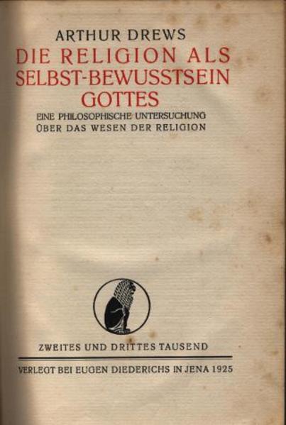 Die Religion als Selbstbewusstsein Gottes