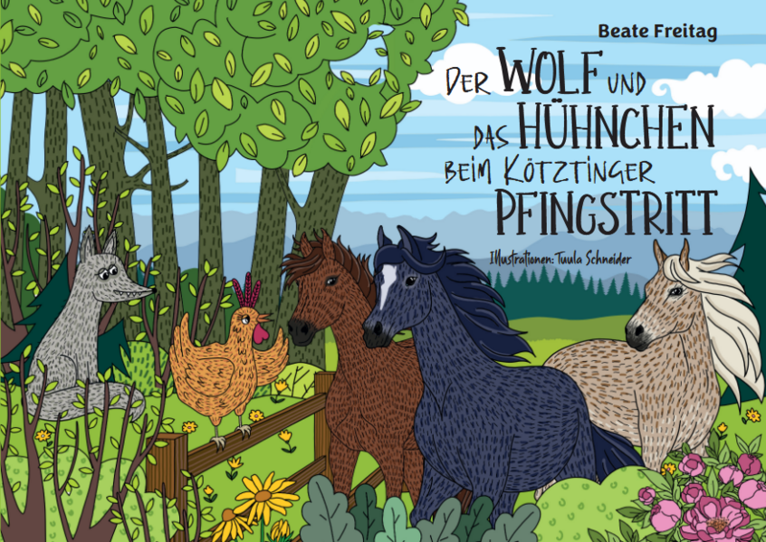 Der Wolf und das Hühnchen beim Kötztinger Pfingstritt