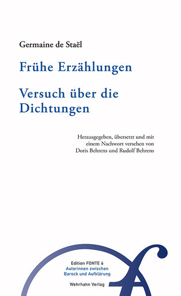 Frühe Erzählungen. Versuch über die Dichtungen