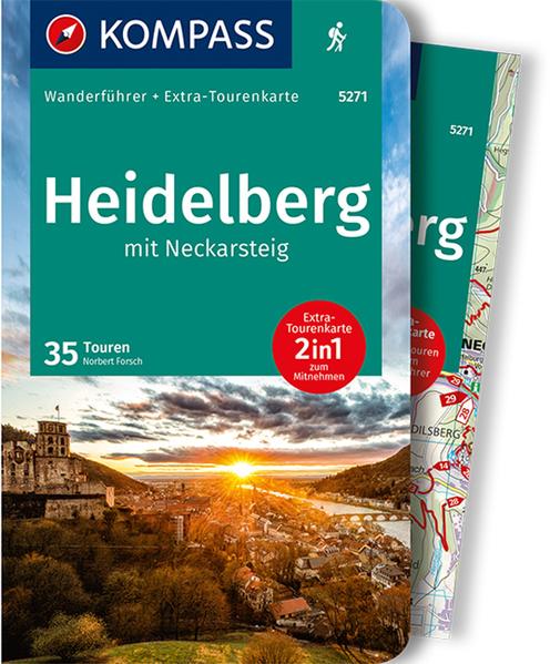 KOMPASS Wanderführer Heidelberg mit Neckarsteig, 35 Touren