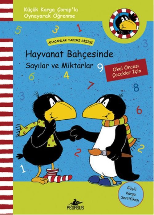 Afacanlar Takimi Dizisi - Kücük Karga Corapla Hayvanat Bahcesinde Sayilar ve Miktarlar