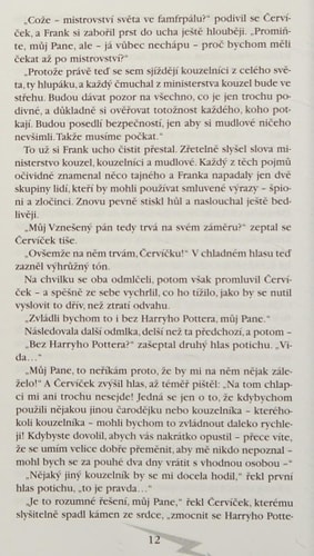 Harry Potter a ohnivý pohár. Harry Potter und der Feuerkelch, tschechische Ausgabe: Ausgezeichnet mit dem Corine - Internationaler Buchpreis, Kategorie Kinder- und Jugendbuch 2001