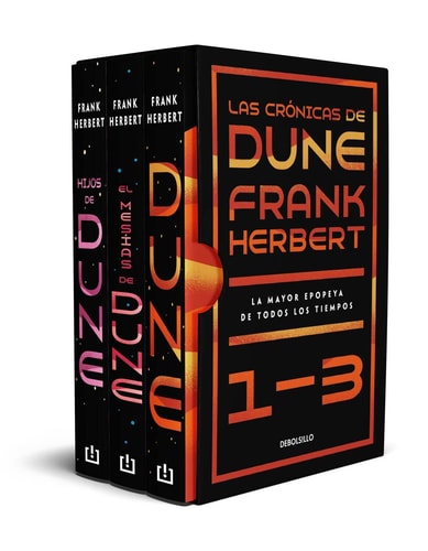 Estuche Las crónicas de Dune: Dune, El mesías de Dune e Hijos de dune / Frank Herbert's Dune Saga 3-Book Boxed Set: Dune,Dune Messiah, and Children of Dune