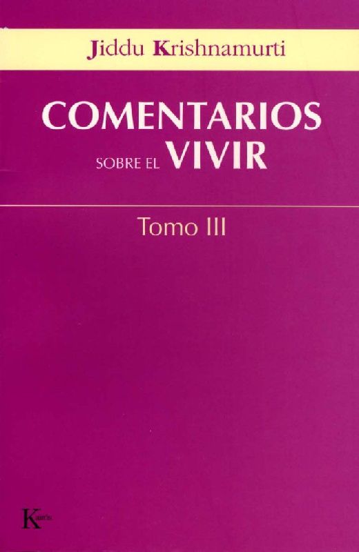 COMENTARIOS DEL VIVIR. III