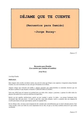 Dejame Que Te Cuente
