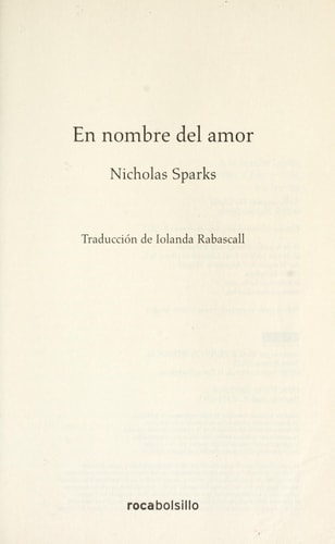 En nombre del amor (Rocabolsillo Bestseller)