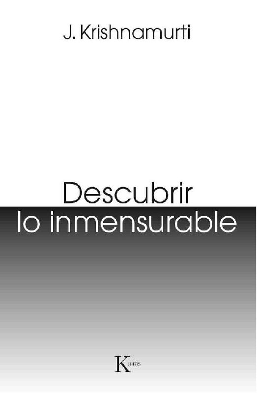 Descubrir lo inmensurable