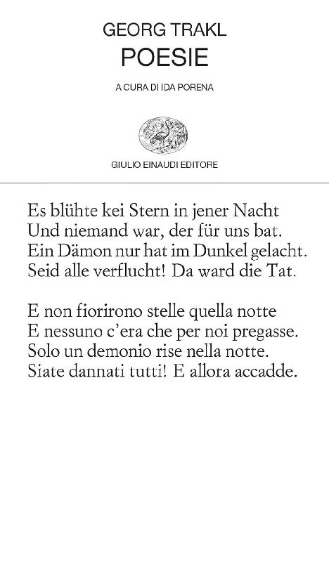 Poesie. Testo tedesco a fronte