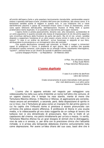 L'uomo duplicato