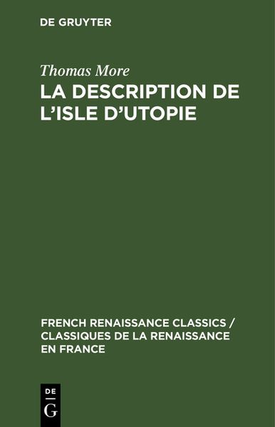 La description de l’isle d’utopie