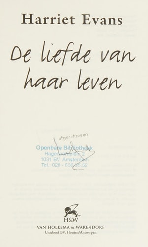 De liefde van haar leven