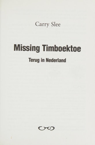 Missing Timboektoe: terug in Nederland