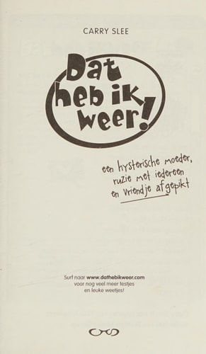 Dat heb ik weer! een hysterische moeder, ruzie met iedereen en vriendje afgepikt