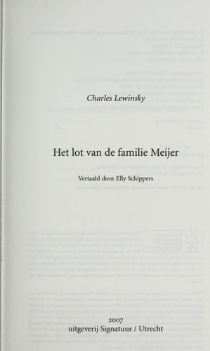 Het lot van de familie Meijer