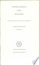 Stefan George und Holland