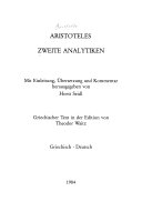 Zweite Analytiken
