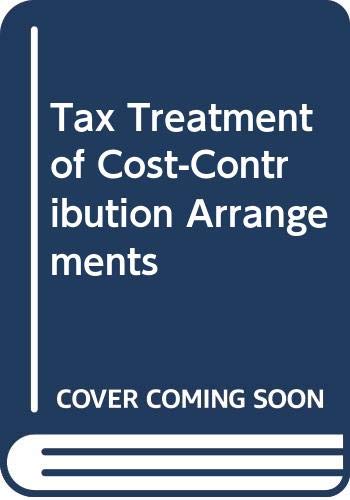 Tax Treatment of Cost-Contribution Arrangements