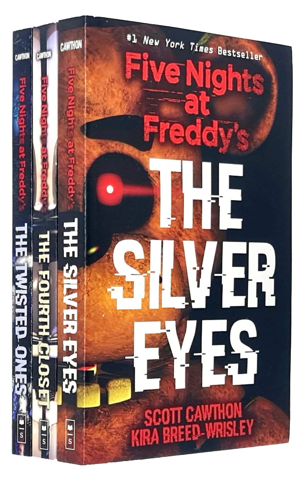 Five Nights At Freddys Series 3 Books Collection Set By Scott Cawthon (The Silver Eyes, The Fourth Closet, The Twisted Ones)