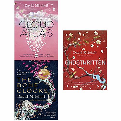 David mitchell collections cloud atlas, bone clocks and ghostwritten 3 books collection set