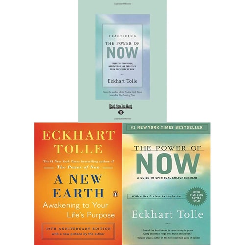 Power of Now, A New Earth and Practicing the Power of Now [Hardcover] 3 Books Collection Set By Eckhart Tolle