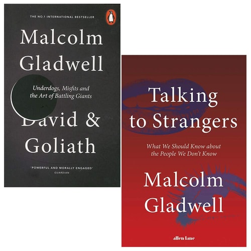 David and Goliath and Talking to Strangers [hardcover] 2 Books Collection Set by Malcolm Gladwell