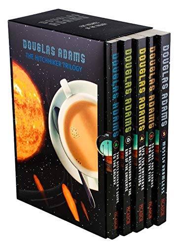 Hitchhiker's Guide to the Galaxy Trilogy Collection 5 Books Set by Douglas Adams