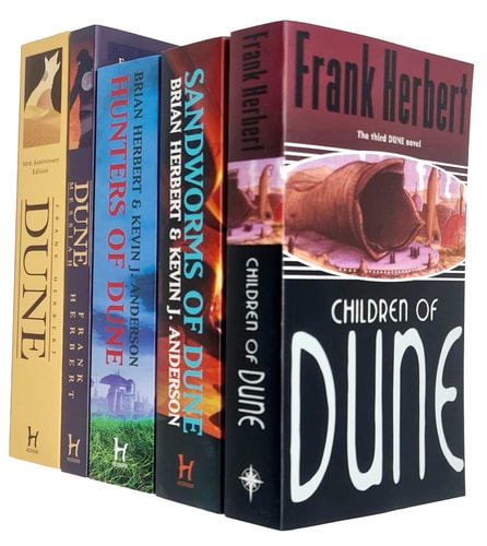 Frank Herbert Dune Series 6 Books Collection Set By Frank Herbert (Children Of Dune, Chapter House Dune, God Emperor Of Dune, Heretics of Dune, Dune, Dune Messiah)