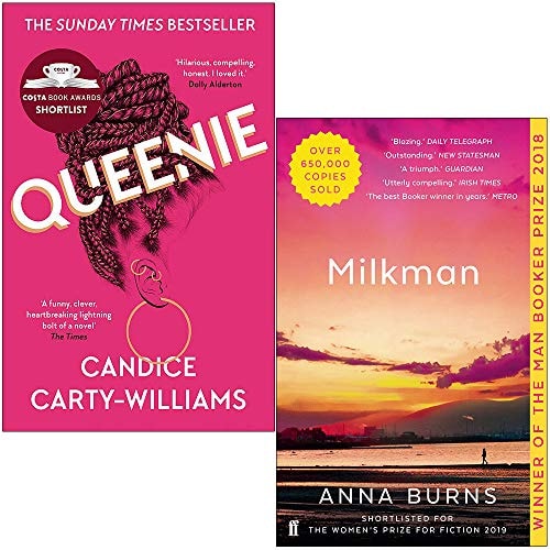 Queenie By Candice Carty-Williams & Milkman By Anna Burns 2 Books Collection Set