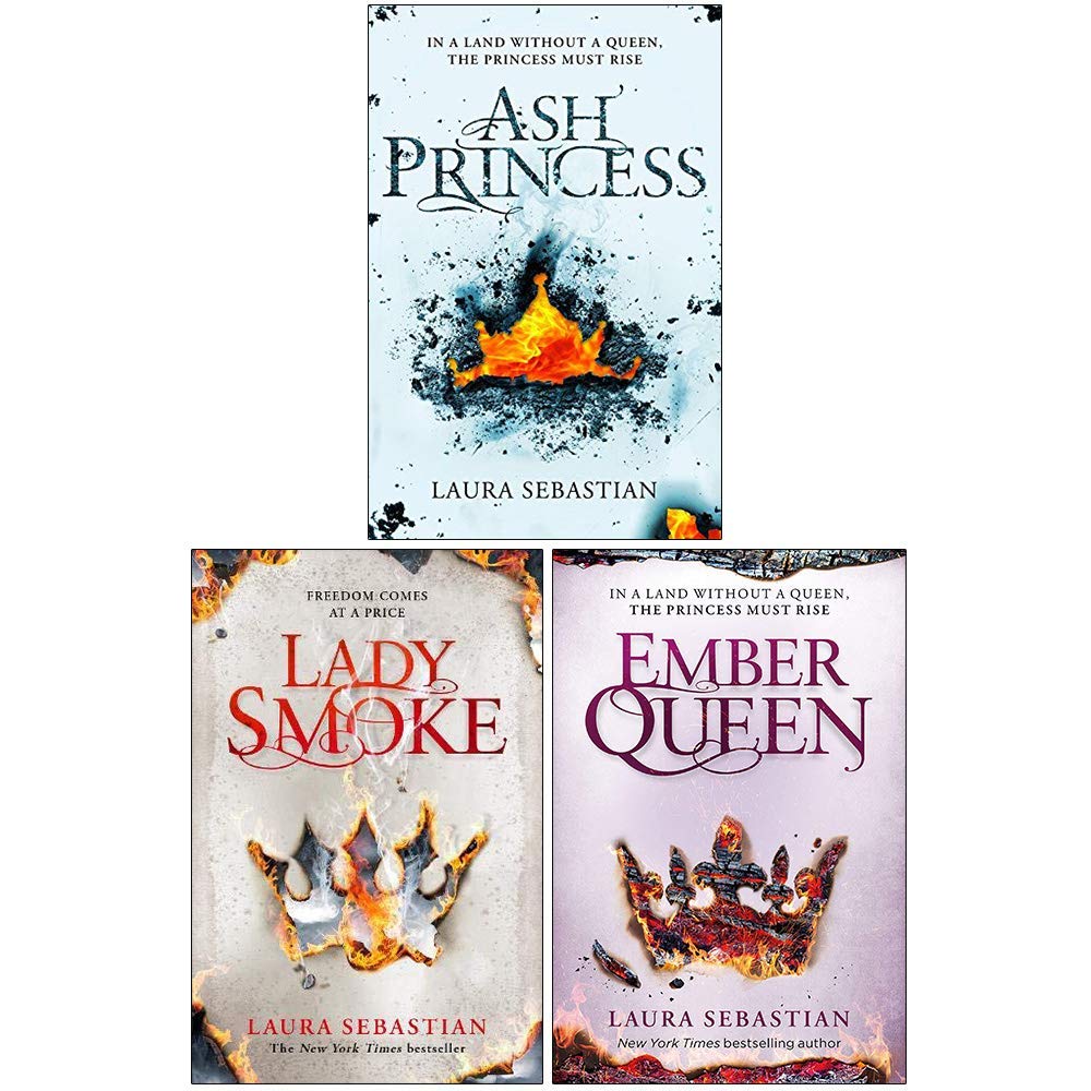 Ash Princess Trilogy Series 3 Books Collection Set By Laura Sebastian (Ash Princess, Lady Smoke, Ember Queen)