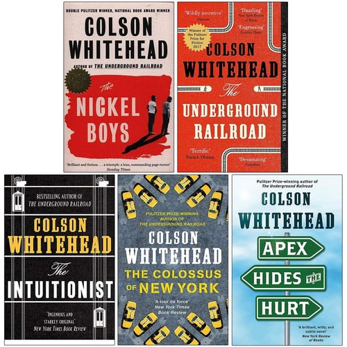 Colson Whitehead Collection 4 Books Set (The Nickel Boys, The Underground Railroad, The Intuitionist, The Colossus of New York)