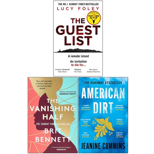 The Guest List, The Vanishing Half, American Dirt 3 Books Collection Set