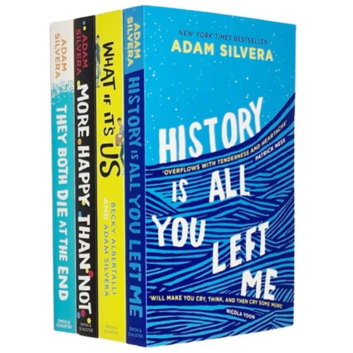 Adam Silvera Collection 4 Books Set (They Both Die at the End, What If It's Us, History Is All You Left Me, More Happy Than Not)