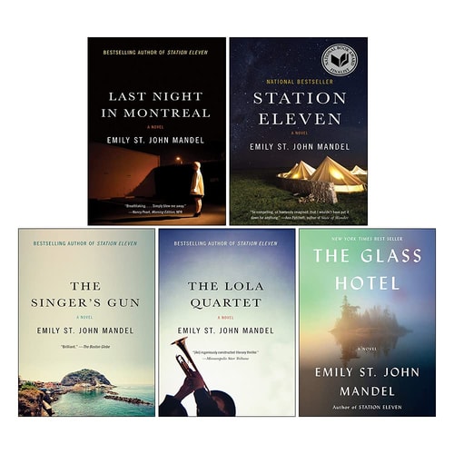 Emily St. John Mandel 5 Books Collection Set (The Singer's Gun, Last Night in Montreal, Station Eleven, The Lola Quartet,The Glass Hotel [Hardcover])