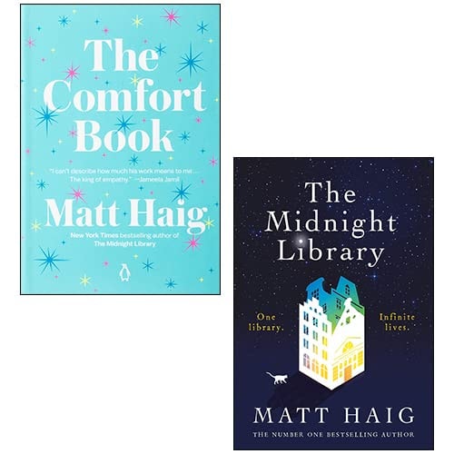 The Midnight Library, The Comfort Book [Hardcover] 2 Books Collection Set By Matt Haig