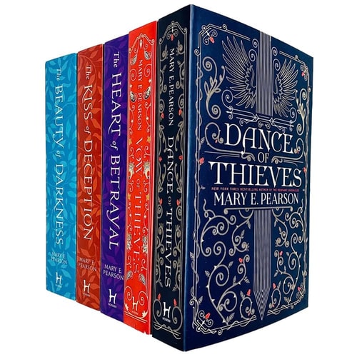 Mary E. Pearson 5 Books Collection Set (Dance of Thieves, Vow of Thieves, The Kiss of Deception, The Heart of Betrayal, The Beauty of Darkness)