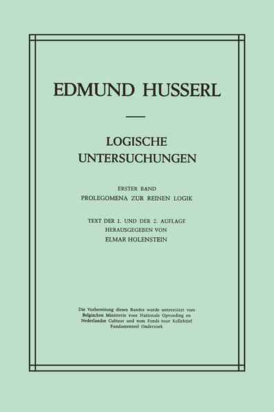 Logische Untersuchungen