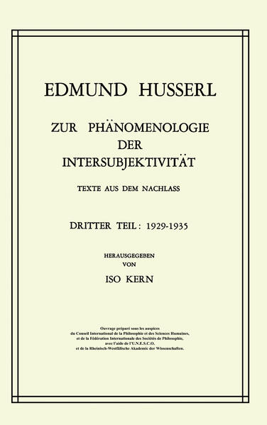 Zur Phänomenologie der Intersubjektivität