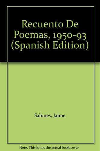 Recuento De Poemas, 1950-93