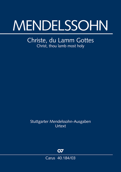 Christe, du Lamm Gottes (Klavierauszug)
