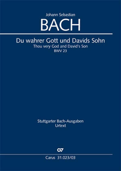 Du wahrer Gott und Davids Sohn (Klavierauszug)