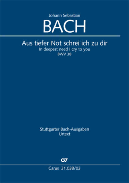 Aus tiefer Not schrei ich zu dir (Klavierauszug)